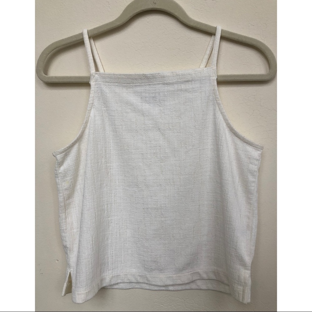 Texture and Thread halter tank top